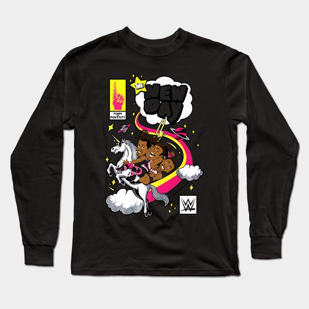 The New Day Tag Team Comic Book Long Sleeve T-Shirt by Holman